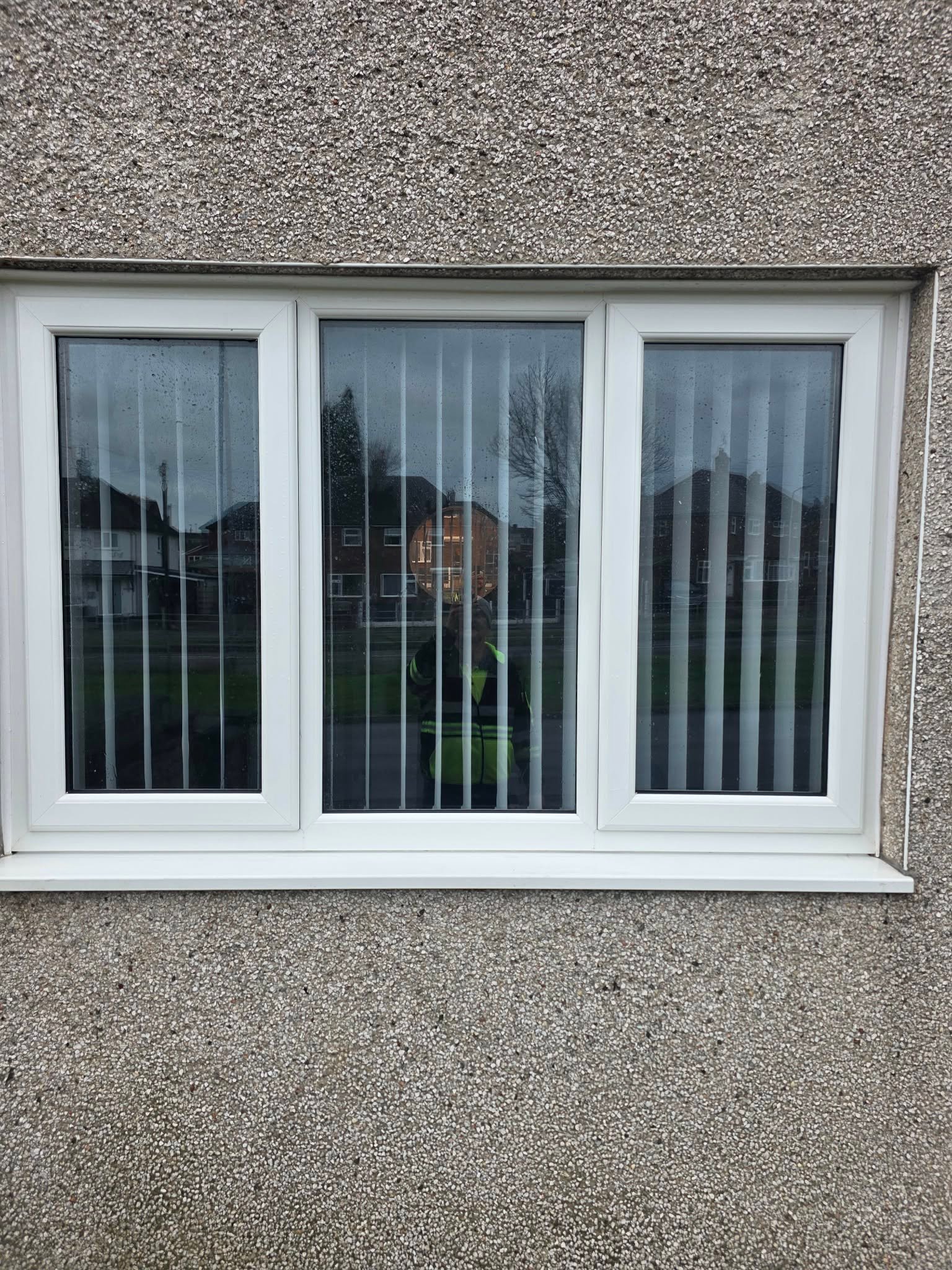 Window after exterior cleaning